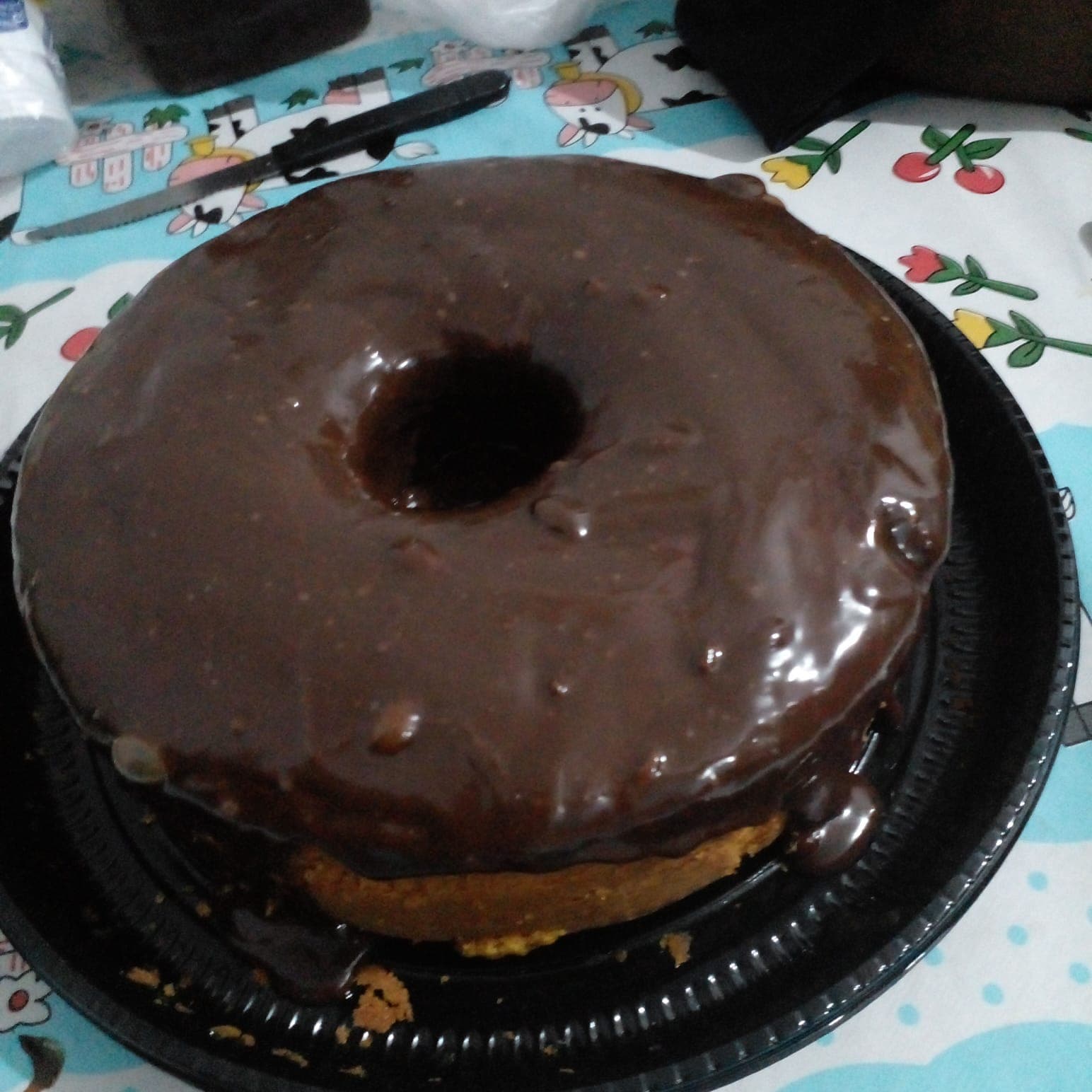 Bolo de Cenoura com Chocolate